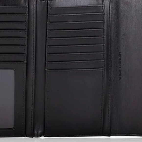 Michael Kors NWT Jet Set Travel Leather Quilted Large Trifold Wallet (Black) - Picture 4 of 12